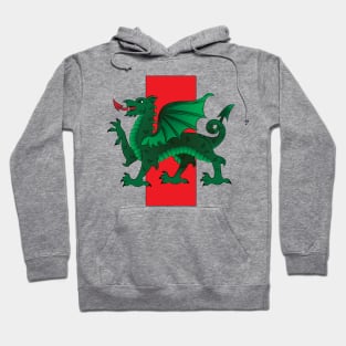 Green Welsh Dragon Hoodie